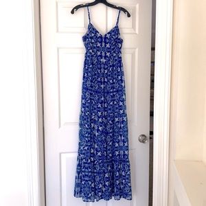 Xhileration Blue Bird Maxi Dress Like New